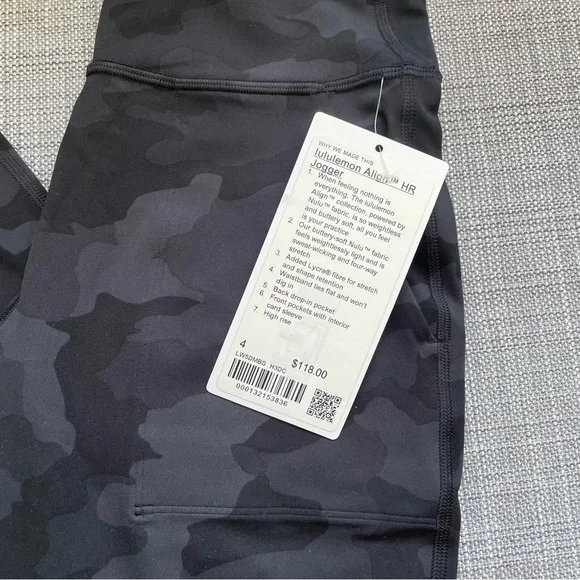 • NWT LULULEMON ALIGN JOGGER HEATHERED CAMO SIZE 4 - Picture 2 of 4
